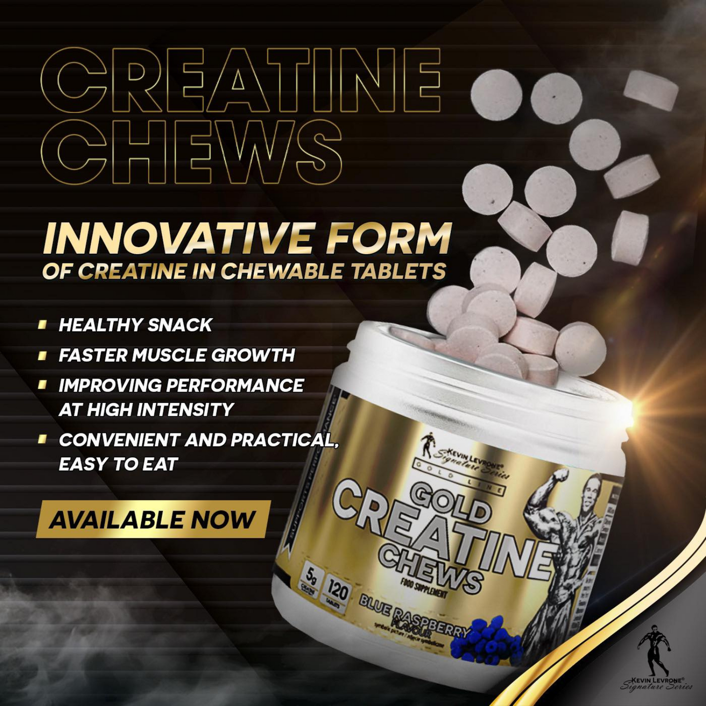 Gold Creatine Chews 120 Tablets