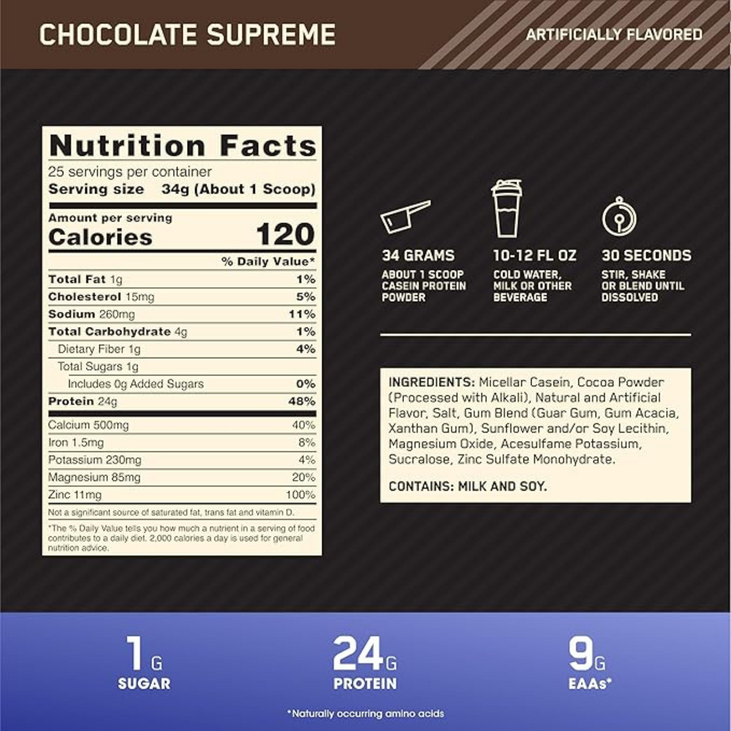 Gold Standard Casein 850g