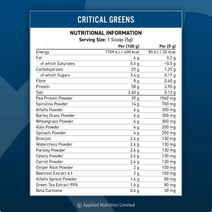 Critical Greens Powder 250g