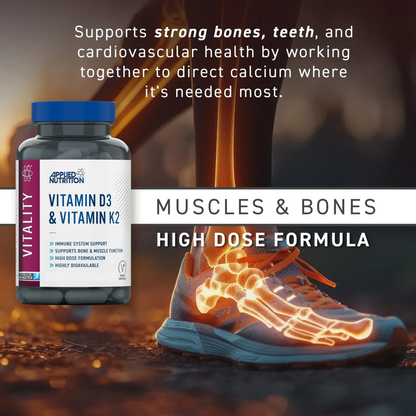 Vitamin D3 & K2 [60 Capsules]