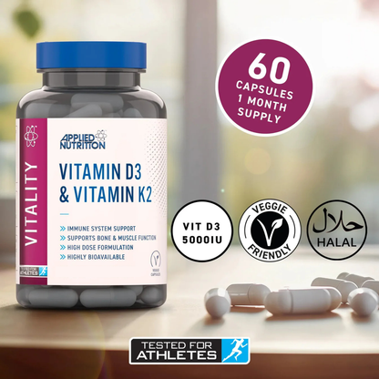 Vitamin D3 & K2 [60 Capsules]