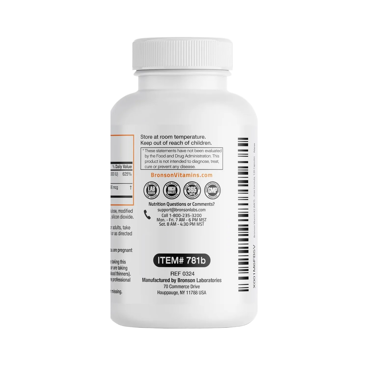 Vitamin K2 + D3 [120 Capsules]