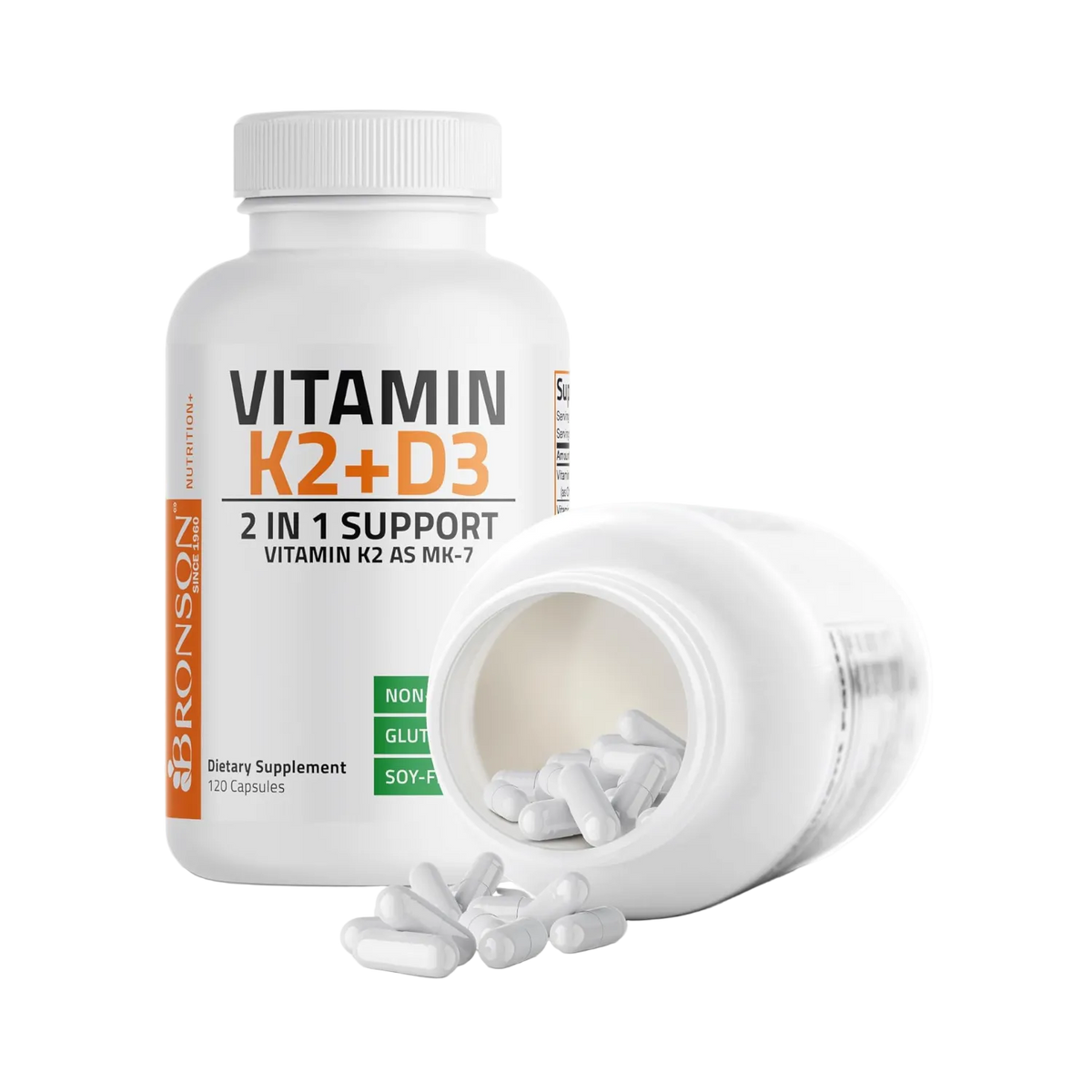 Vitamin K2 + D3 [120 Capsules]