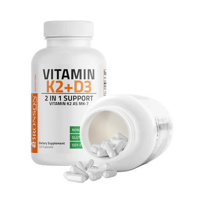 Vitamin K2 + D3 [120 Capsules]