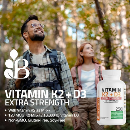 Vitamin K2 + D3 [120 Capsules]