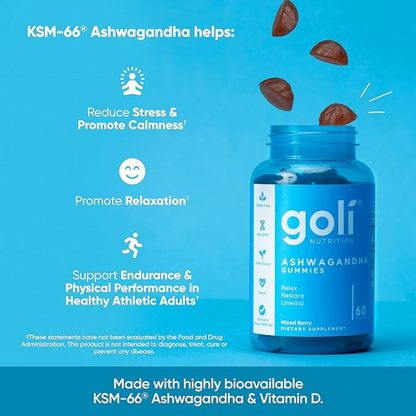 Goli Ashwagandha [60 Gummies]