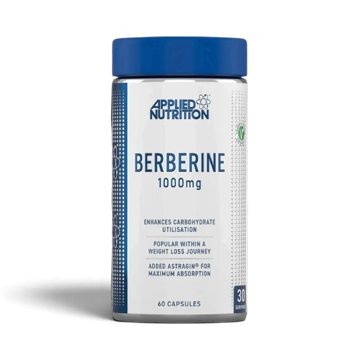 Protein House Applied Nutrition Berberine 1000mg supplement bottle with 60 vegan capsules for metabolic support