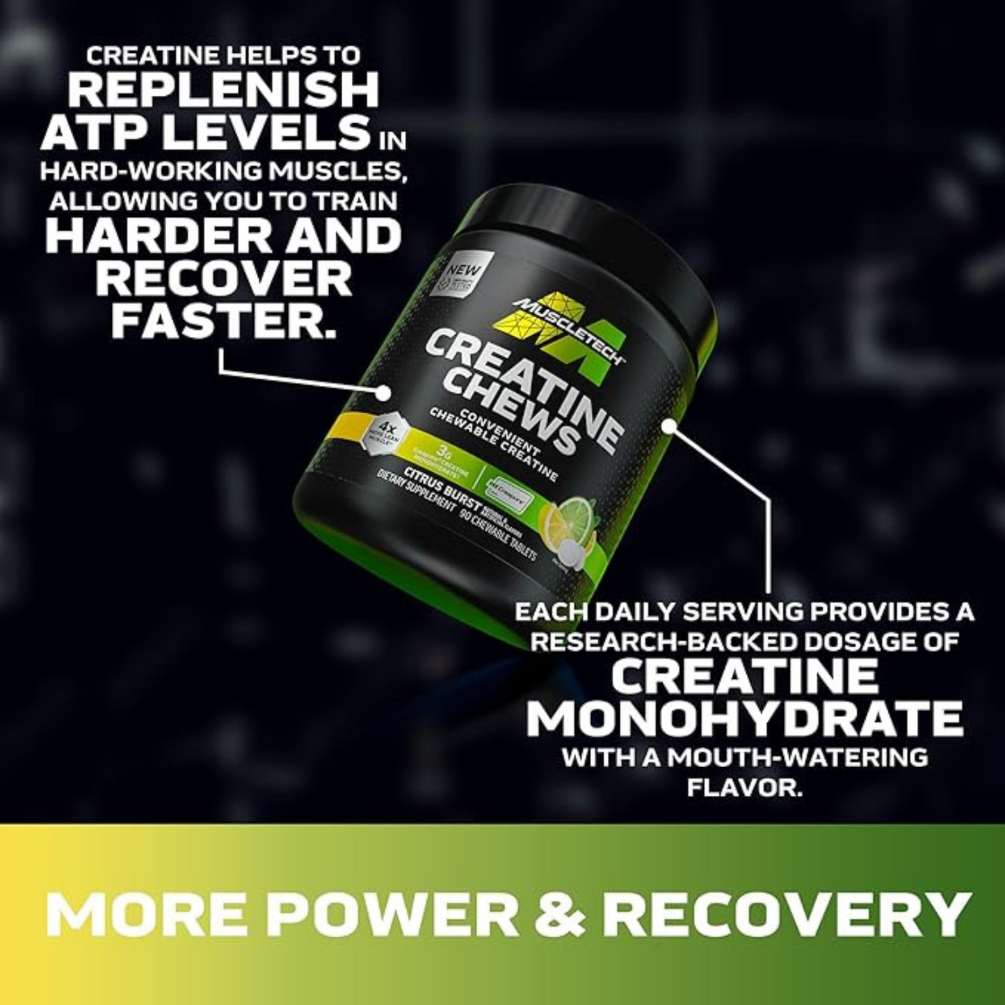 Creatine Chews [90 Chewable Tablets]