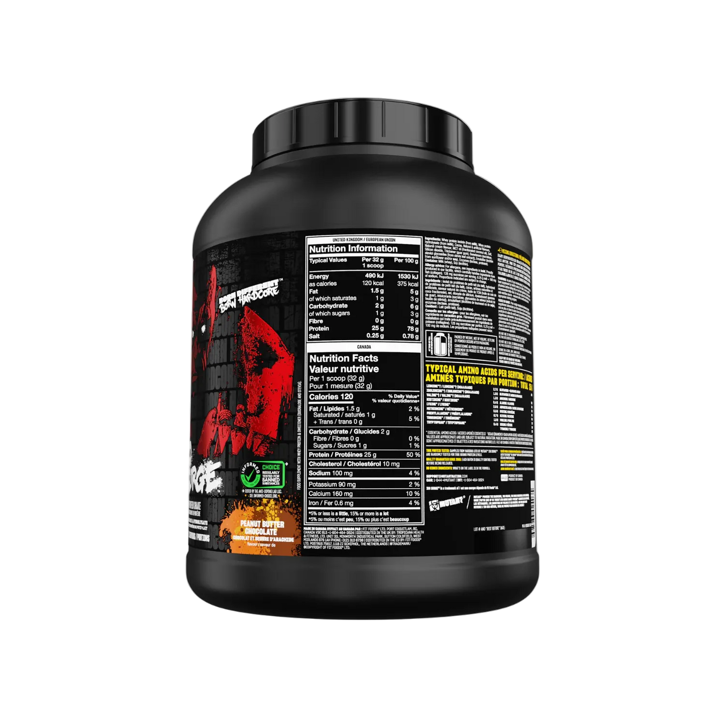 Hardcore Iso Whey Protein Isolate 5lb