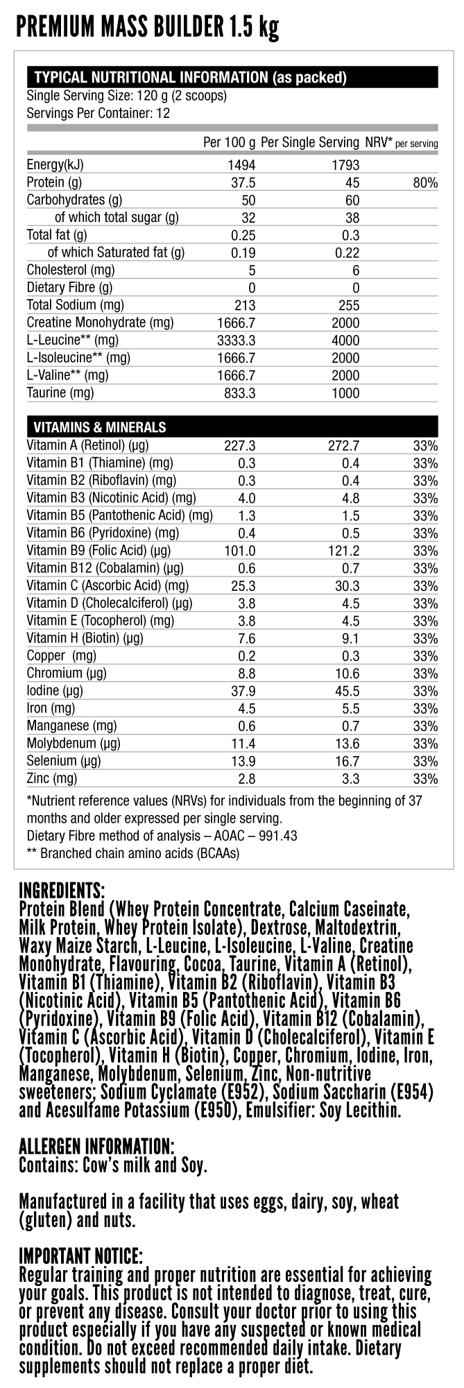 Ingredients
