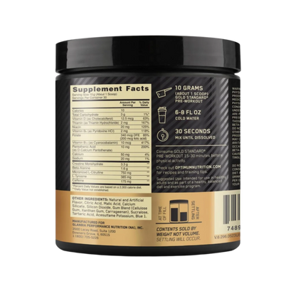 Gold Standard Pre-Workout 300g