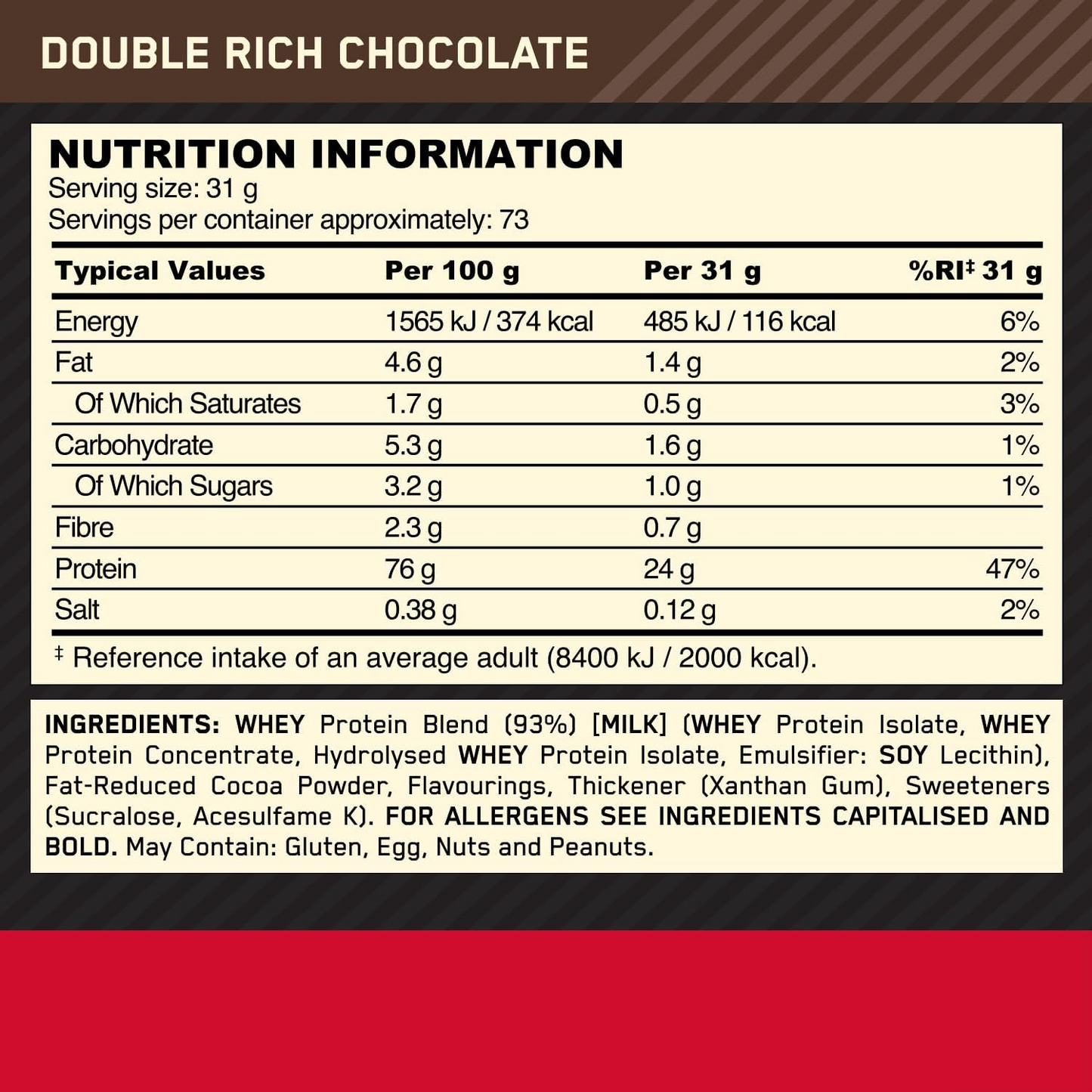 Gold Standard Whey Protein 5lb