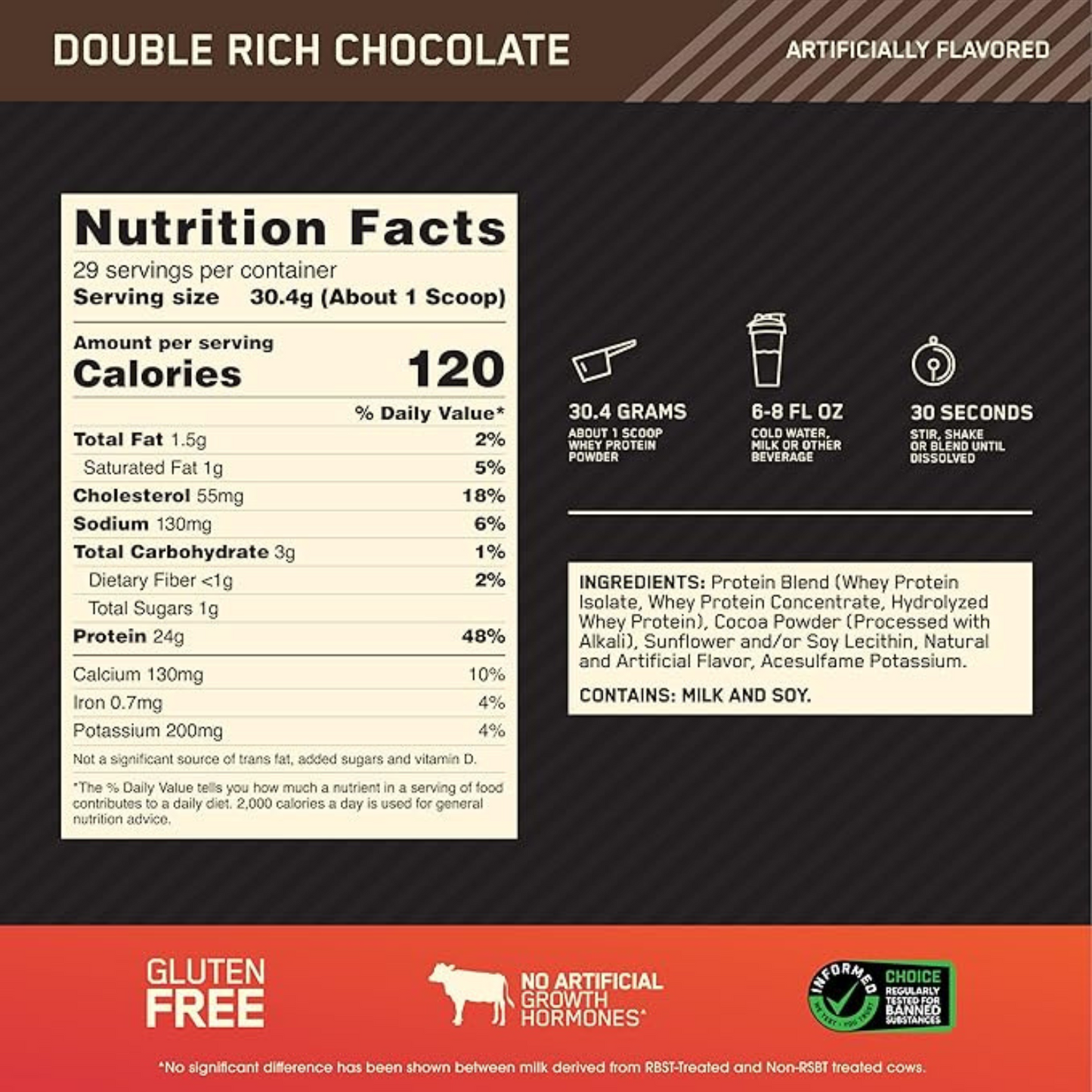 Gold Standard Whey Protein 899g