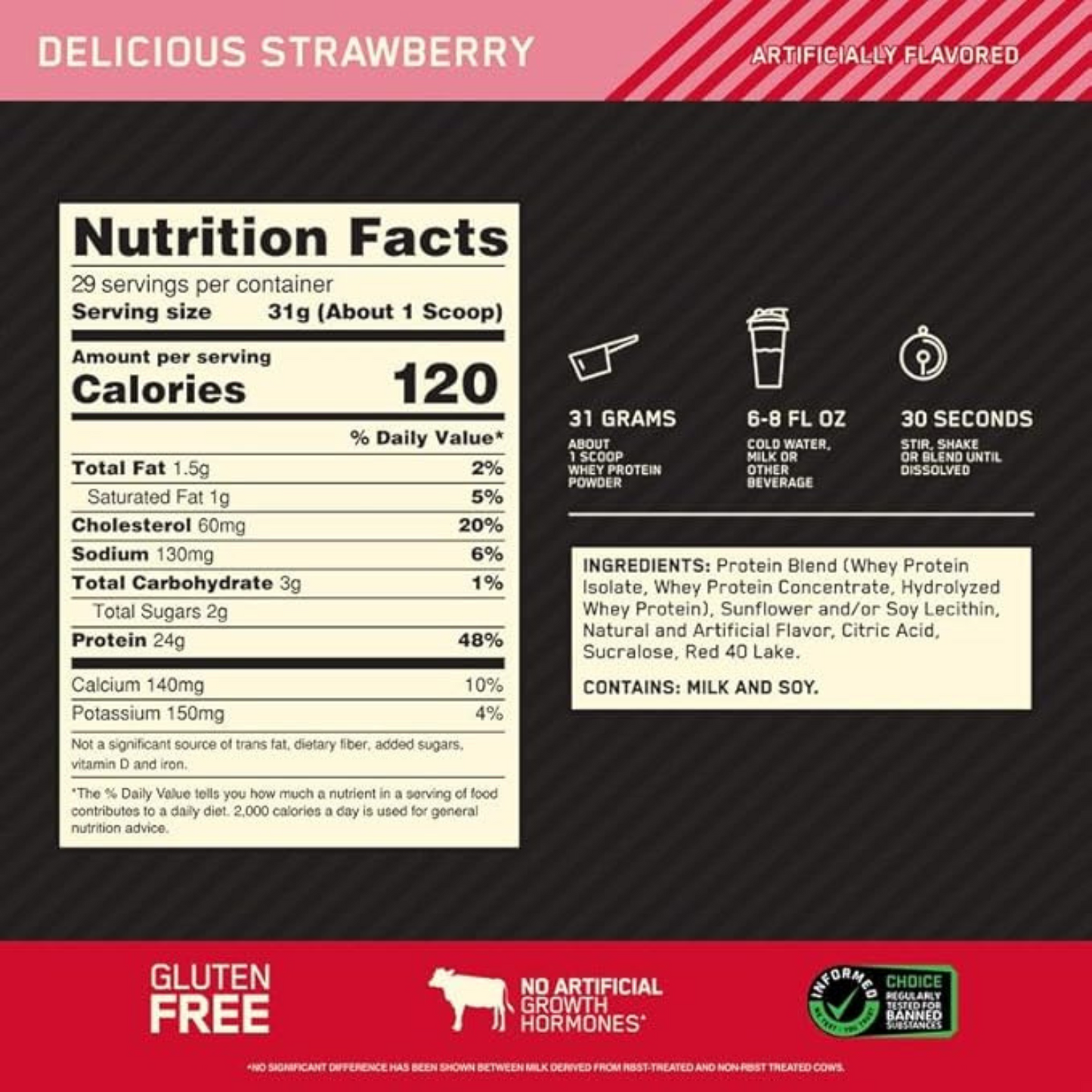 Gold Standard Whey Protein 899g