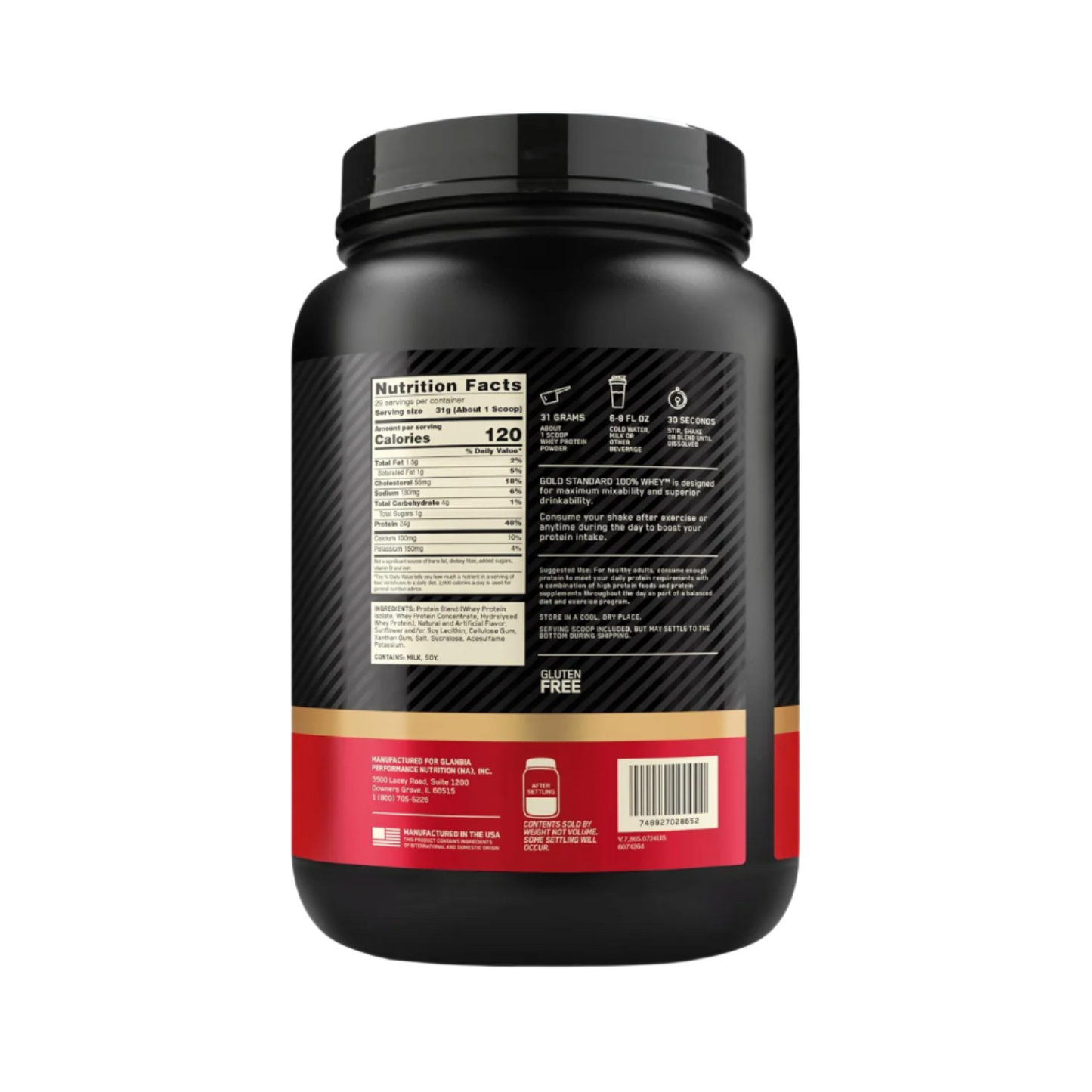 Gold Standard Whey Protein 899g