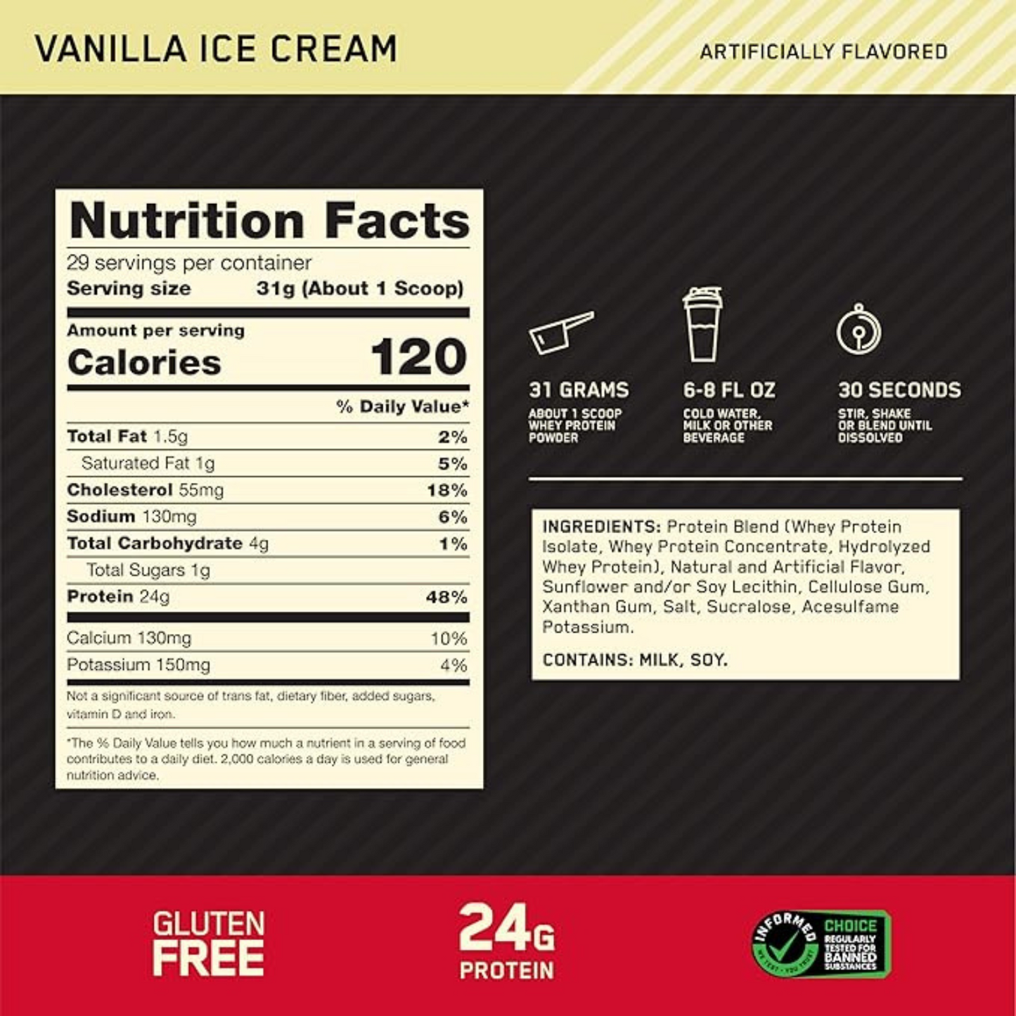 Gold Standard Whey Protein 899g