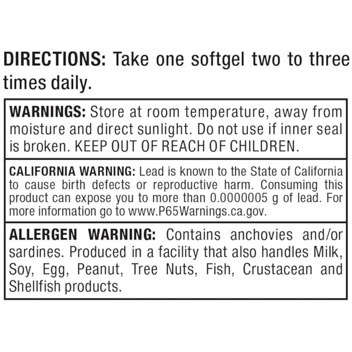 Omega 3 [180 Soft Gels]