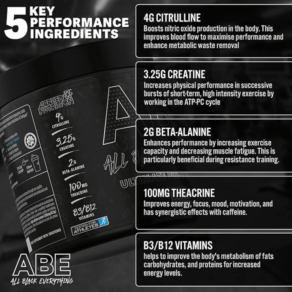 Abe Protien Applied Nutrition ABE Ultimate Pre-Workout 375g | Protein House