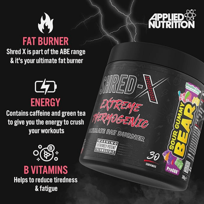 Applied Nutrition SHRED - X 300G FAT BURNING THERMOGENIC POWDER Weight Loss