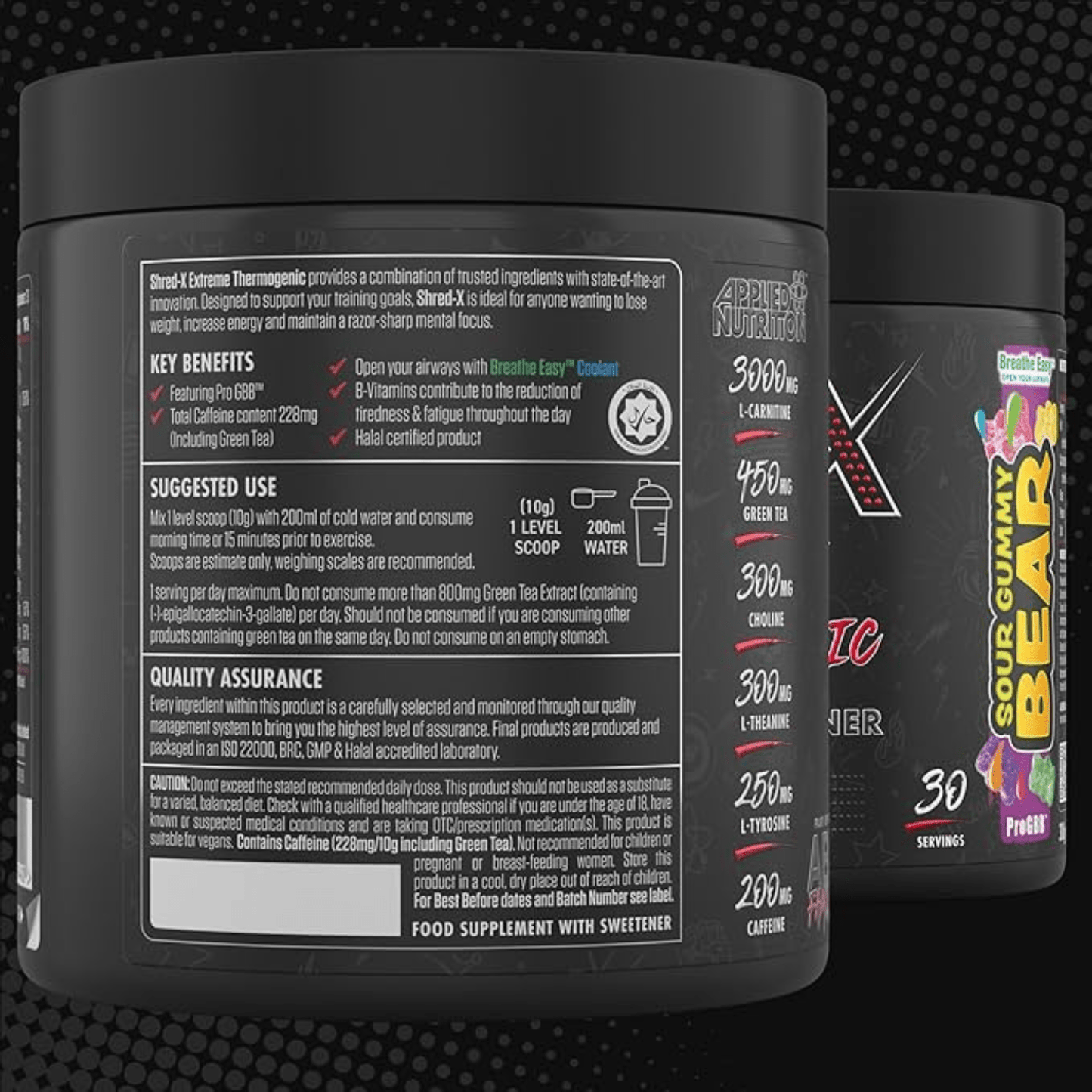 Applied Nutrition SHRED - X 300G FAT BURNING THERMOGENIC POWDER Weight Loss