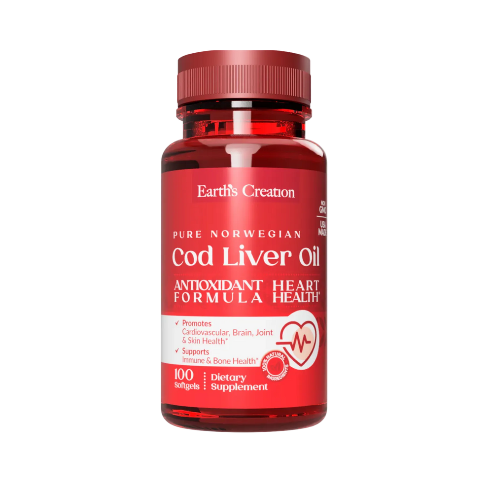 Earth's Creation Cod Liver Oil [100 Soft Gels] | Protein House