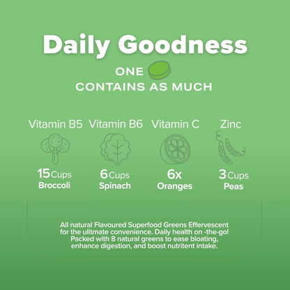 Daily Greens [30 Effervescent Tablets]
