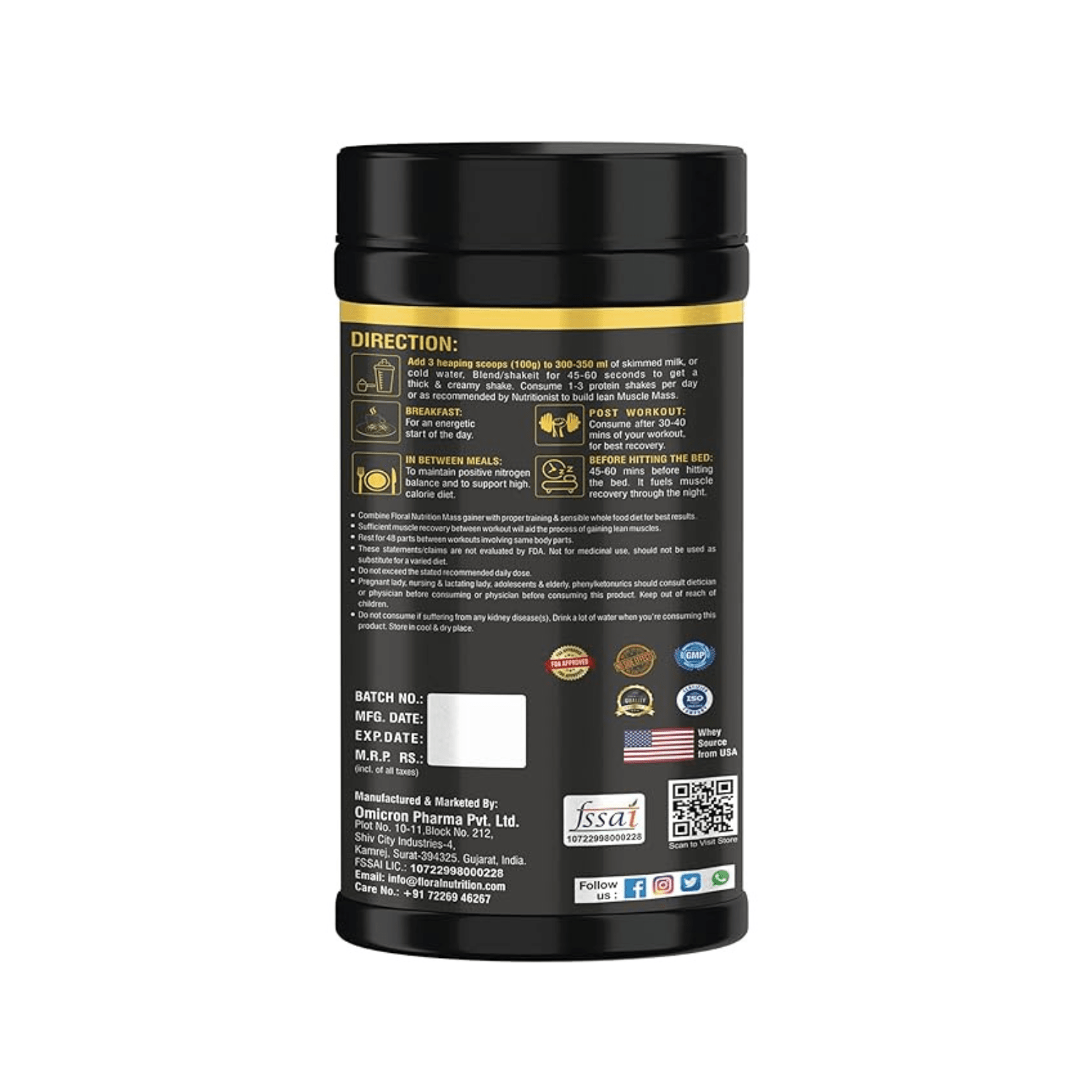 Floral Nutrition FN Mass Gainer Protein