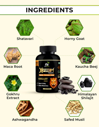 Floral Nutrition XFIREM Shilajit Powder Herbal