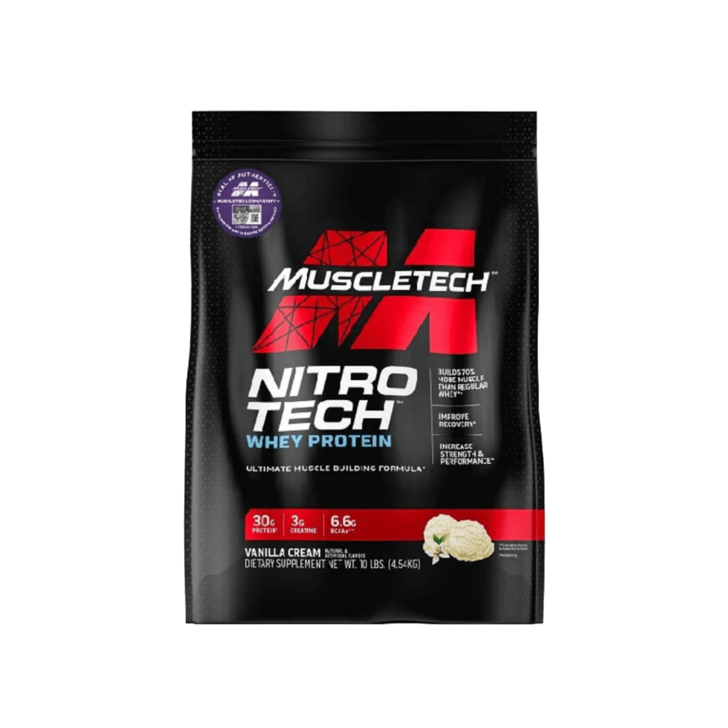 Muscletech Nitro - Tech Whey Protein 10lbs Protein