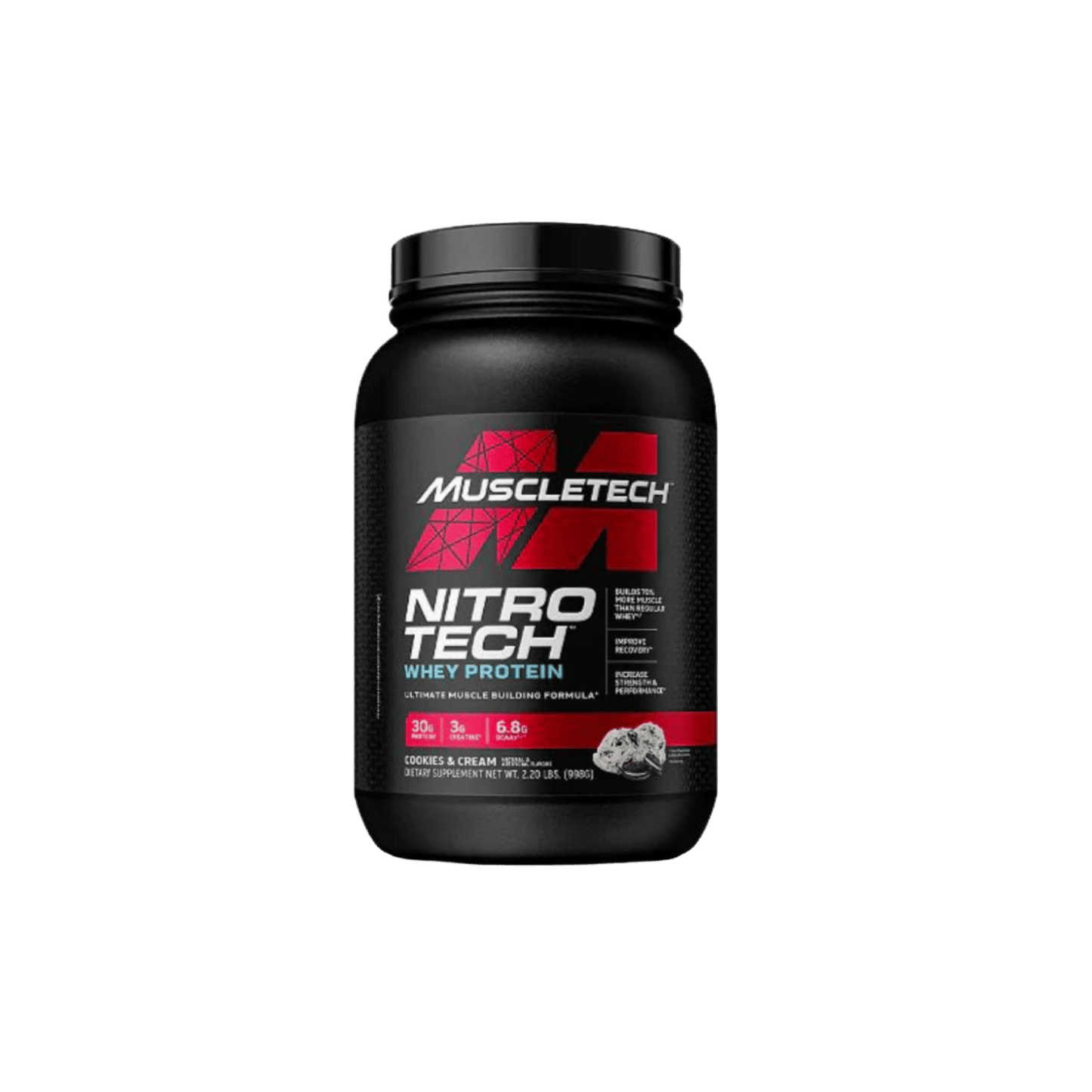 Muscletech Nitro - Tech Whey Protein 2.2lbs Protein