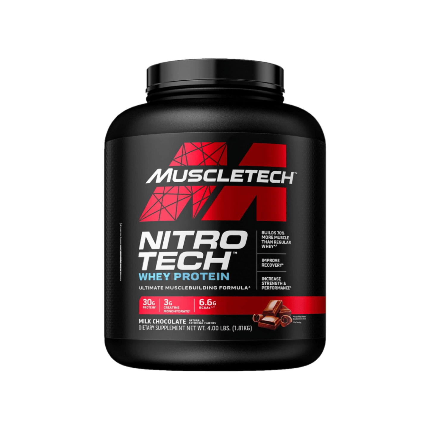 Muscletech Nitro - Tech Whey Protein 4lbs Protein