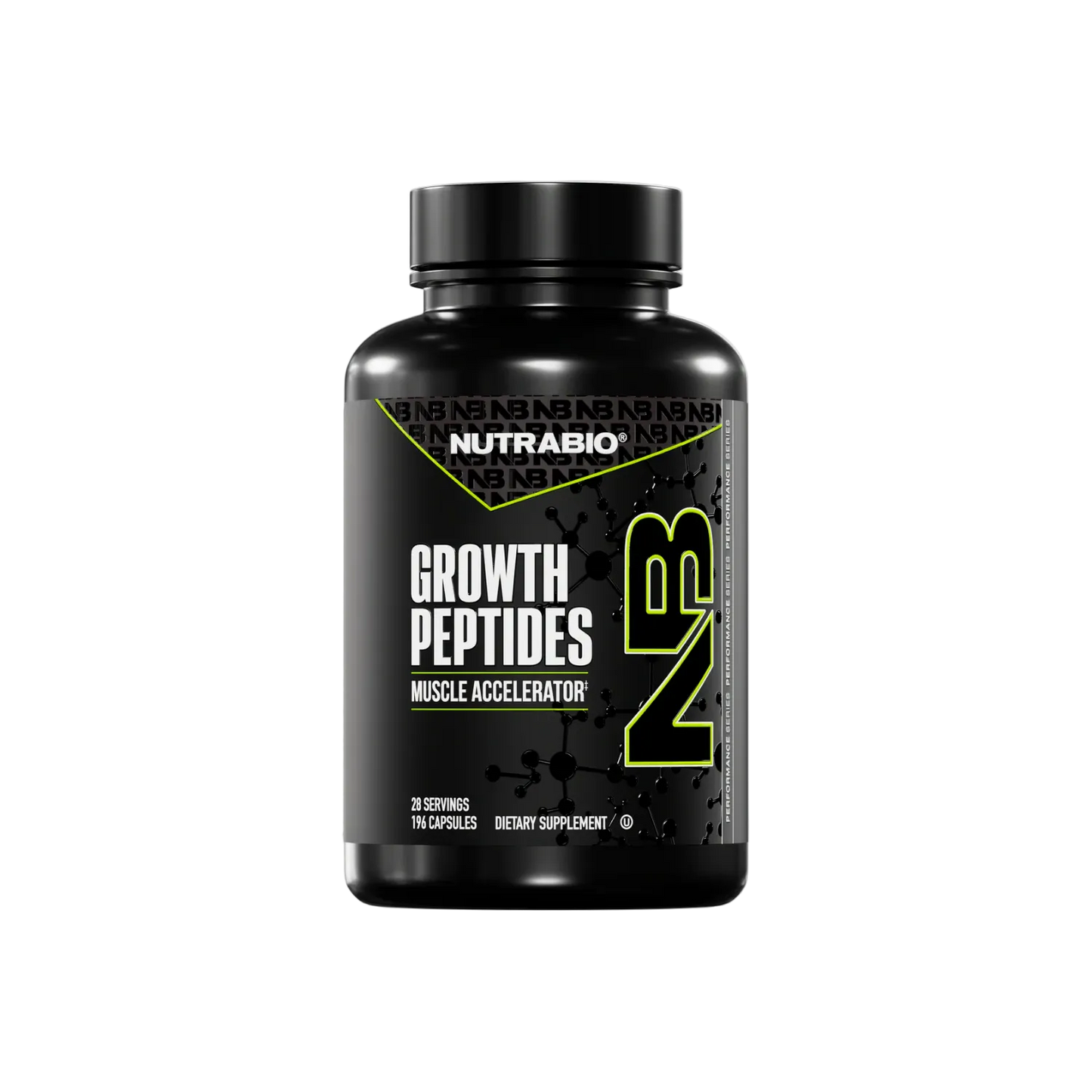 NutraBio Growth Peptides [196 Capsules]