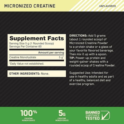 Micronized Creatine Powder 300g