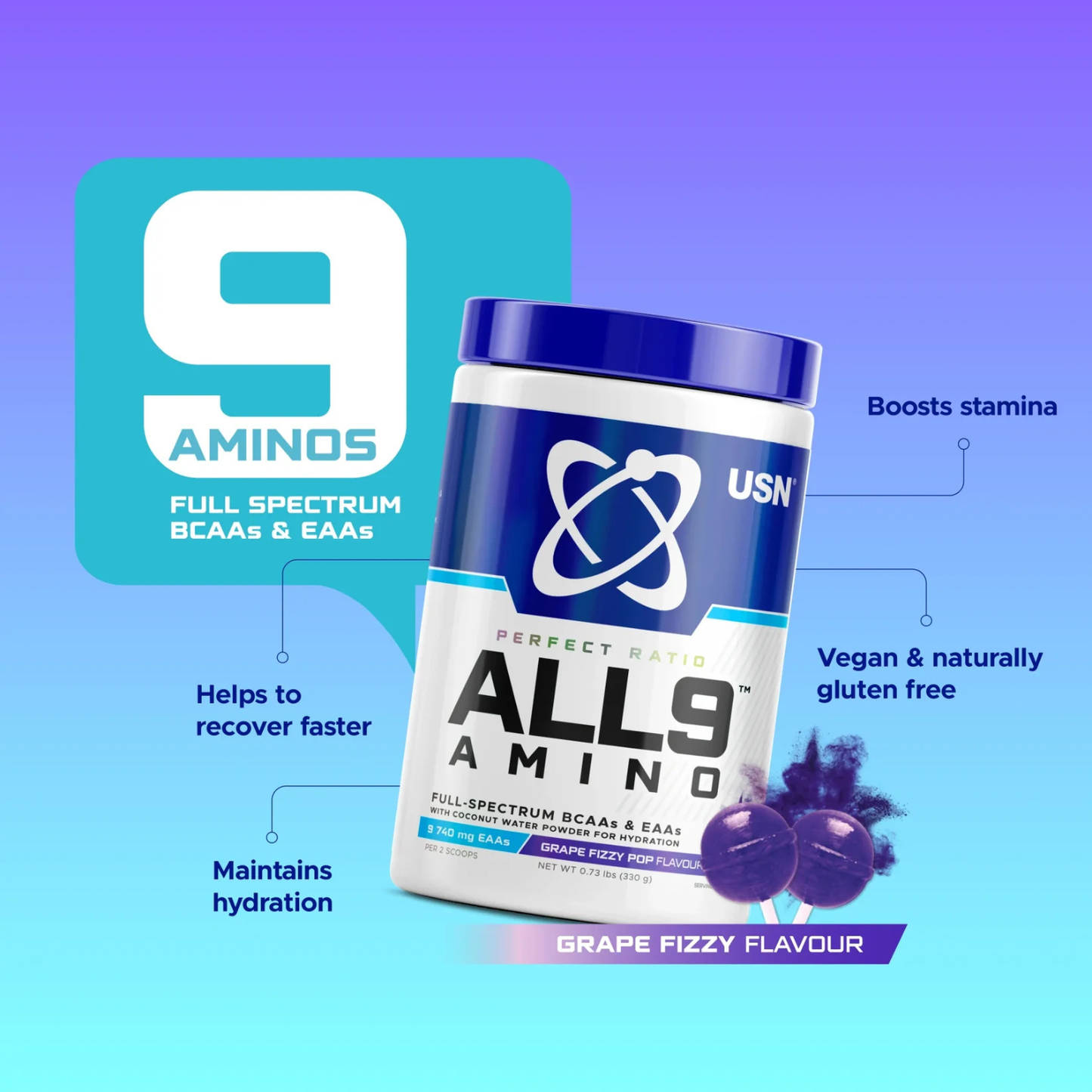 ALL9 Amino 330g