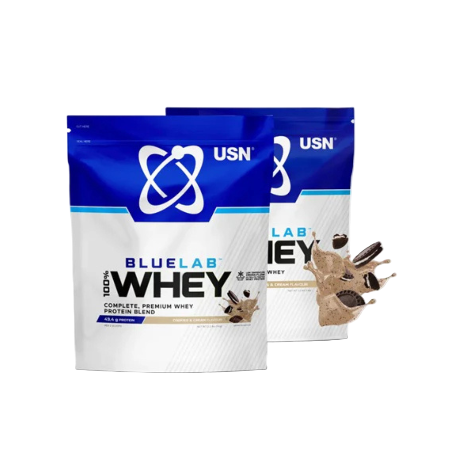 Blue Lab Whey Raspberry USN BlueLab Whey Protein 1kg | Protein House