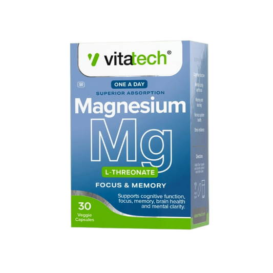 Magnesium L-Threonate [30 Veggie Capsules]