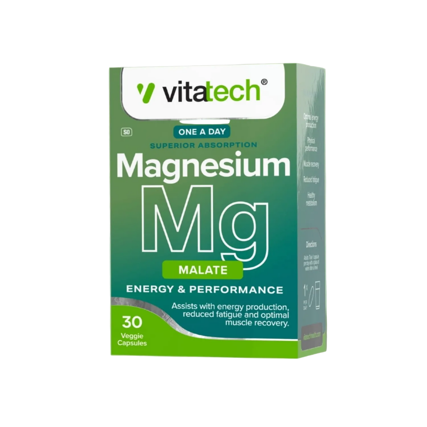 Magnesium Malate [30 Veggie Capsules]