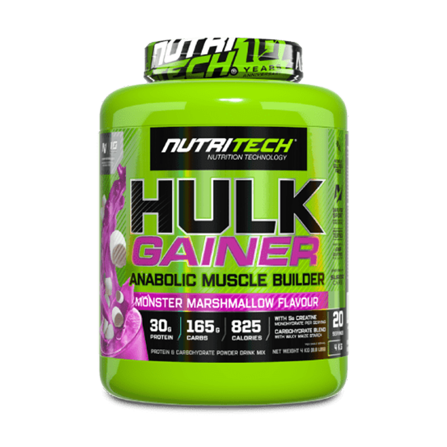 Nutritech Hulk Gainer 4kg Protein